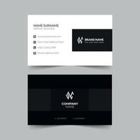 Creative clean business card template design. Name card design. Stationery vector design