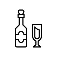 icono de vino para su sitio web, móvil, presentación y diseño de logotipo. vector