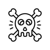 icono de calavera para su sitio web, móvil, presentación y diseño de logotipo. vector