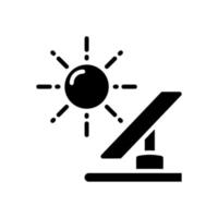 icono de panel solar para su sitio web, móvil, presentación y diseño de logotipo. vector
