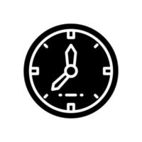 icono de reloj de pared para su sitio web, móvil, presentación y diseño de logotipo. vector