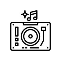 turntable icon for your website, mobile, presentation, and logo design. vector