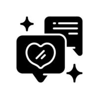 love chat icon for your website, mobile, presentation, and logo design. vector