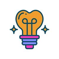 light bulb icon for your website, mobile, presentation, and logo design. vector