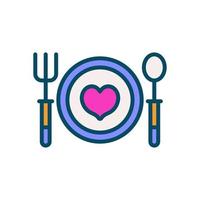 dinner icon for your website, mobile, presentation, and logo design. vector