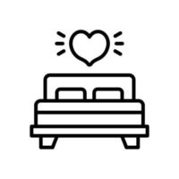 bed icon for your website, mobile, presentation, and logo design. vector