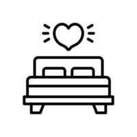 bed icon for your website, mobile, presentation, and logo design. vector