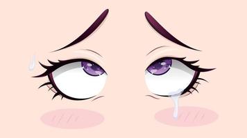 amorous look, valentine's day, Anime eyes, anime girl eyes, anime style eyes vector, love, eyes shining with love vector