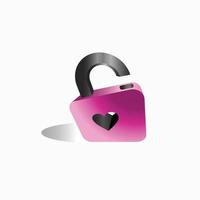 Padlock vector design icon in gradient color