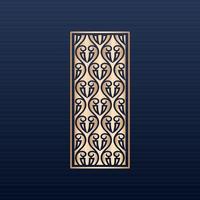 Laser cut islamic pattern - Laser cut decorative panel set with lace pattern square templates- Decorative laser cut panels template with abstract texture. geometric and floral laser cutting cnc dxf vector