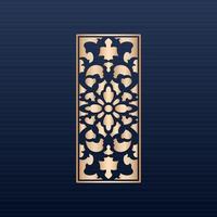 Laser cut islamic pattern - Laser cut decorative panel set with lace pattern square templates- Decorative laser cut panels template with abstract texture. geometric and floral laser cutting cnc dxf vector