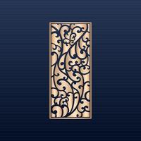 Laser cut islamic pattern - Laser cut decorative panel set with lace pattern square templates- Decorative laser cut panels template with abstract texture. geometric and floral laser cutting cnc dxf vector