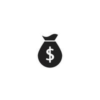 money bag icon vector