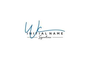 Initial WC signature logo template vector. Hand drawn Calligraphy lettering Vector illustration.