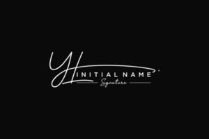 Initial YL signature logo template vector. Hand drawn Calligraphy lettering Vector illustration.
