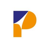 Letter P Logo Design, Minimalist Monogram Initial Based Vector Template