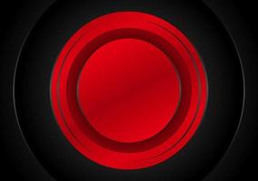 dynamic abstract background with red circles vector