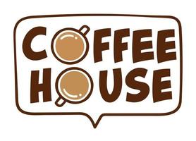 Coffee house shop or cafe to drink beverage vector