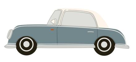 Retro car with classic look, vintage automobile vector