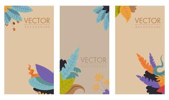 portada decorativa floral de la portada del libro vector