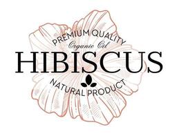 Hibiscus premium quality of natural product vector