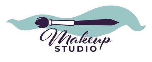 Makeup studio, professional care of cosmetologist vector