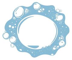 Foam with bubbles and empty space for text vector