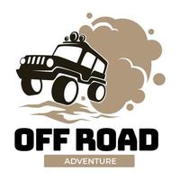 Off road adventure extreme car race emblem vector