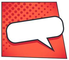 Speech bubble or dialog chatting box in comic book style vector