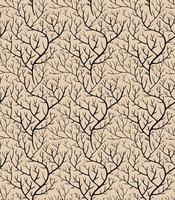 Bare branches, leafless twigs weaving seamless pattern vector