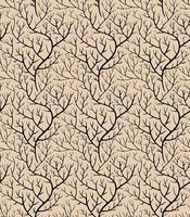 Bare branches, leafless twigs weaving seamless pattern vector