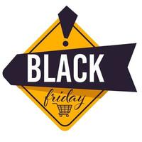 Black friday sale, discounts and advertisement on holiday vector