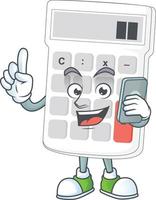 Cartoon Calculator Vector