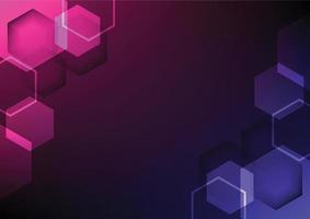 hexagon geometric technology abstract background vector