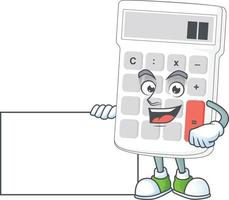 Cartoon Calculator Vector