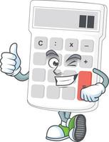 Cartoon Calculator Vector