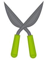 Scissors for trimming and cutting plants, gardening or farming vector