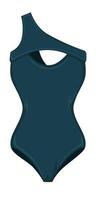 Swimsuit for ladies, one piece swimming suit vector