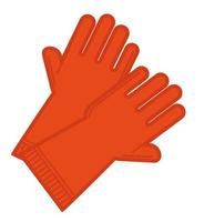 Rubber gloves for gardening or cleaning at home vector
