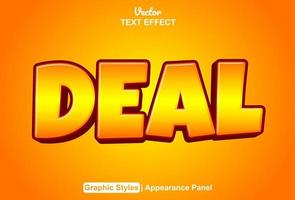 text effect deal with graphic style and editable. vector