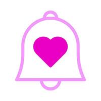 bell icon duotone pink style valentine illustration vector element and symbol perfect.