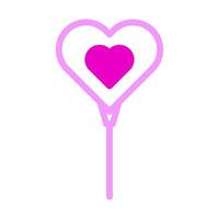 balloon icon duotone pink style valentine illustration vector element and symbol perfect.