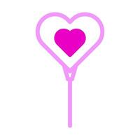 balloon icon duotone pink style valentine illustration vector element and symbol perfect.