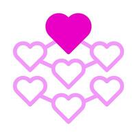 decoration icon duotone pink style valentine illustration vector element and symbol perfect.