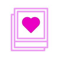 icono de cámara duotono estilo rosa ilustración de san valentín elemento vectorial y símbolo perfecto. vector