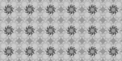 Black and gray pattern, shape ornament, circle concept, flat design vector