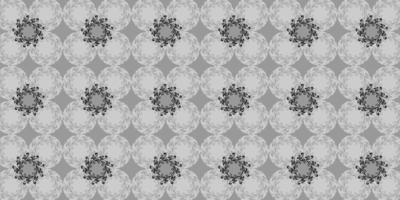 Black and gray pattern, shape ornament, circle concept, flat design vector