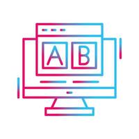 AB Testing Vector Icon