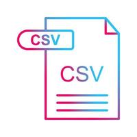 CSV Vector Icon