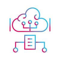 Cloud Computing Vector Icon